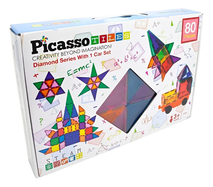 Juegos De Construcción Magnéticos 80 Piezas Niños