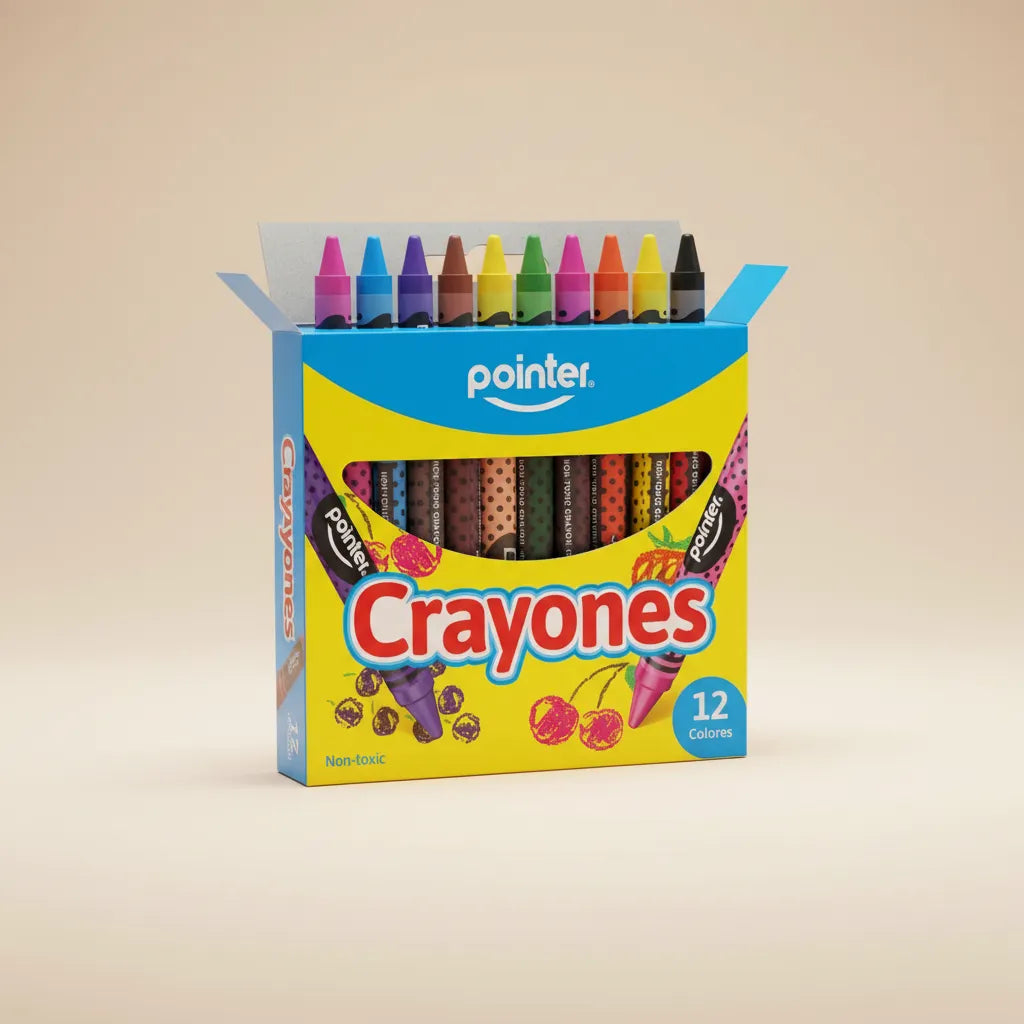 Primeras Crayolas Ninos 12 Unidades