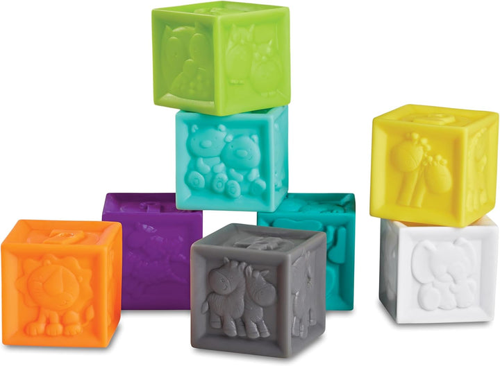 Set 8 Cubos Sensoriales Colores Y Texturas Bebé