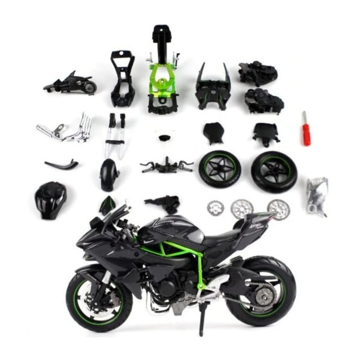 Moto A Escala Kawasaki Ninja Para Ensamblar