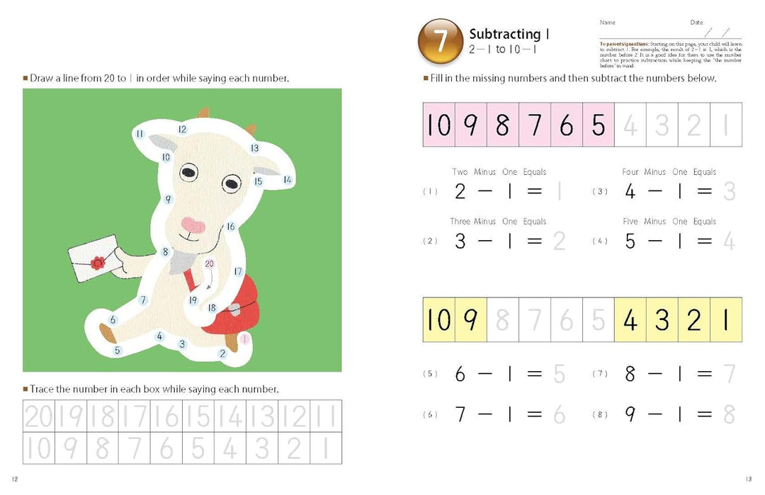Libro Kumon Mi Libro De Restas Simples Para Niños