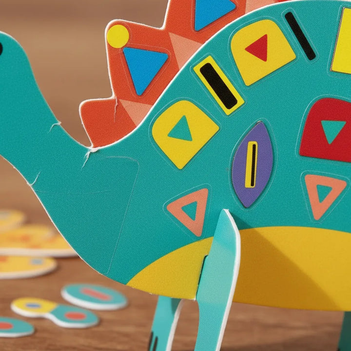 Set De Arte Y Manualidades Dinosaurios Con Stickers