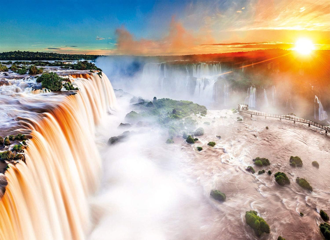 Rompecabezas Adultos 1000 Piezas Cascada Al Amanecer