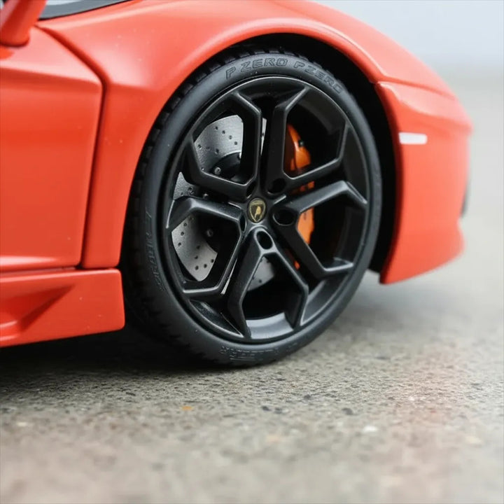 Carros A Escala 1:36 Lamborghini Aventador Coupe Naranja