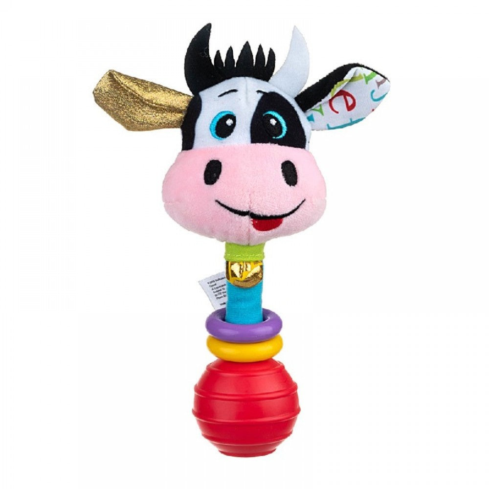 Juguete Bebe Peluche Vaca Sensorial sonajero