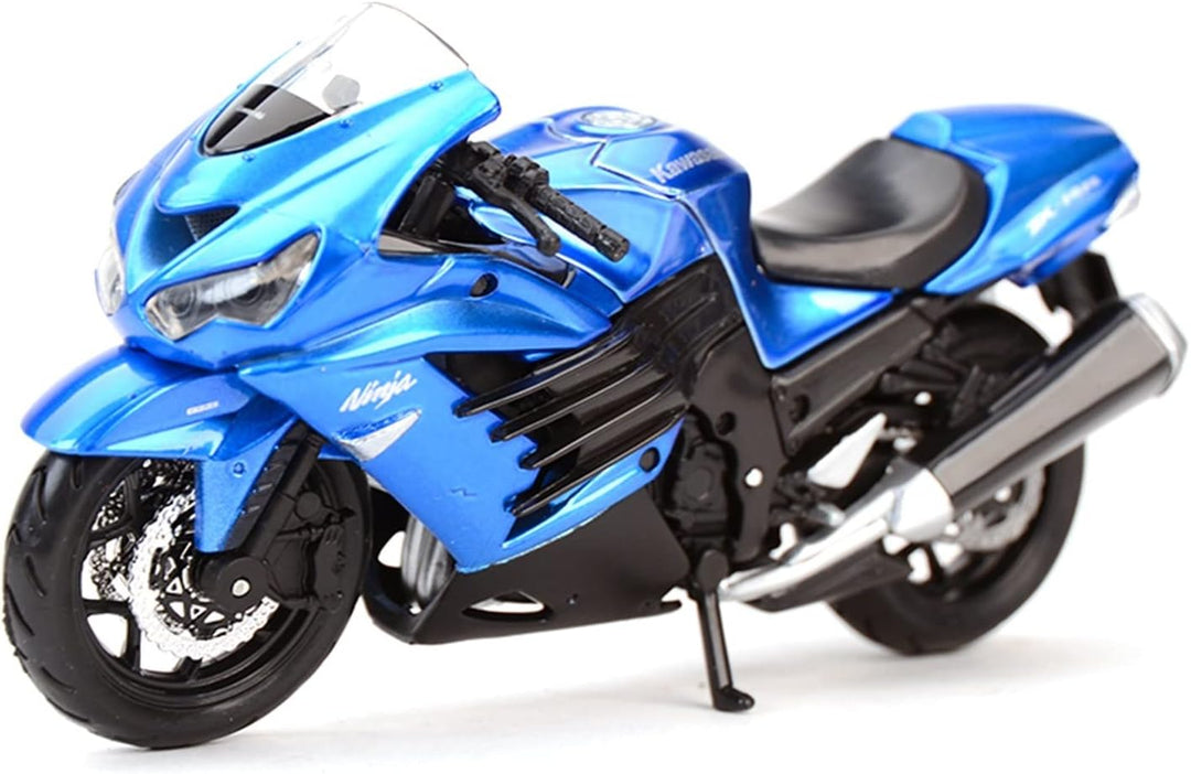 Moto A Escala 1/18 Kawasaki Ninja Azul Maisto