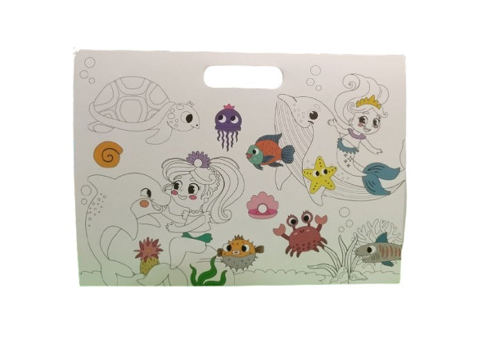 Libro Colorear Con 200 Stickers océano Niños