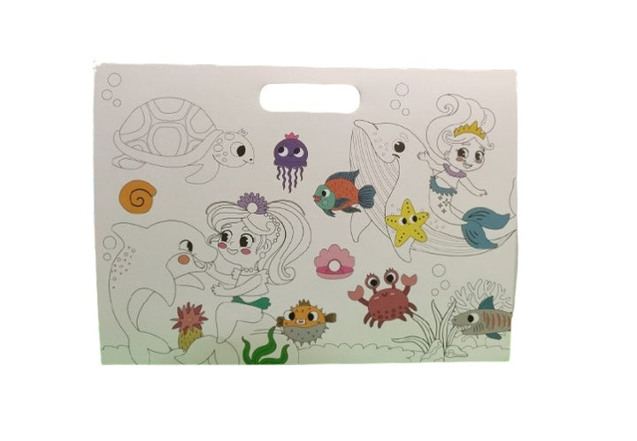 Libro Colorear Con 200 Stickers océano Niños