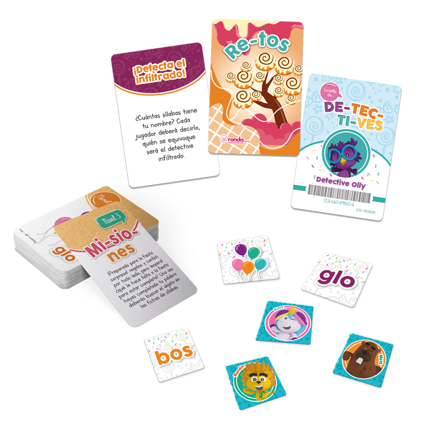 Juego De Mesa Educativo Detectives Silabas Niños