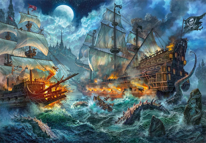 Rompecabezas 1000 Piezas Barcos Piratas