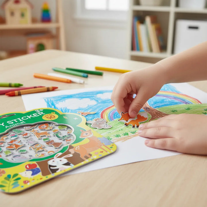 Juego De Stickers Animales Para Niños