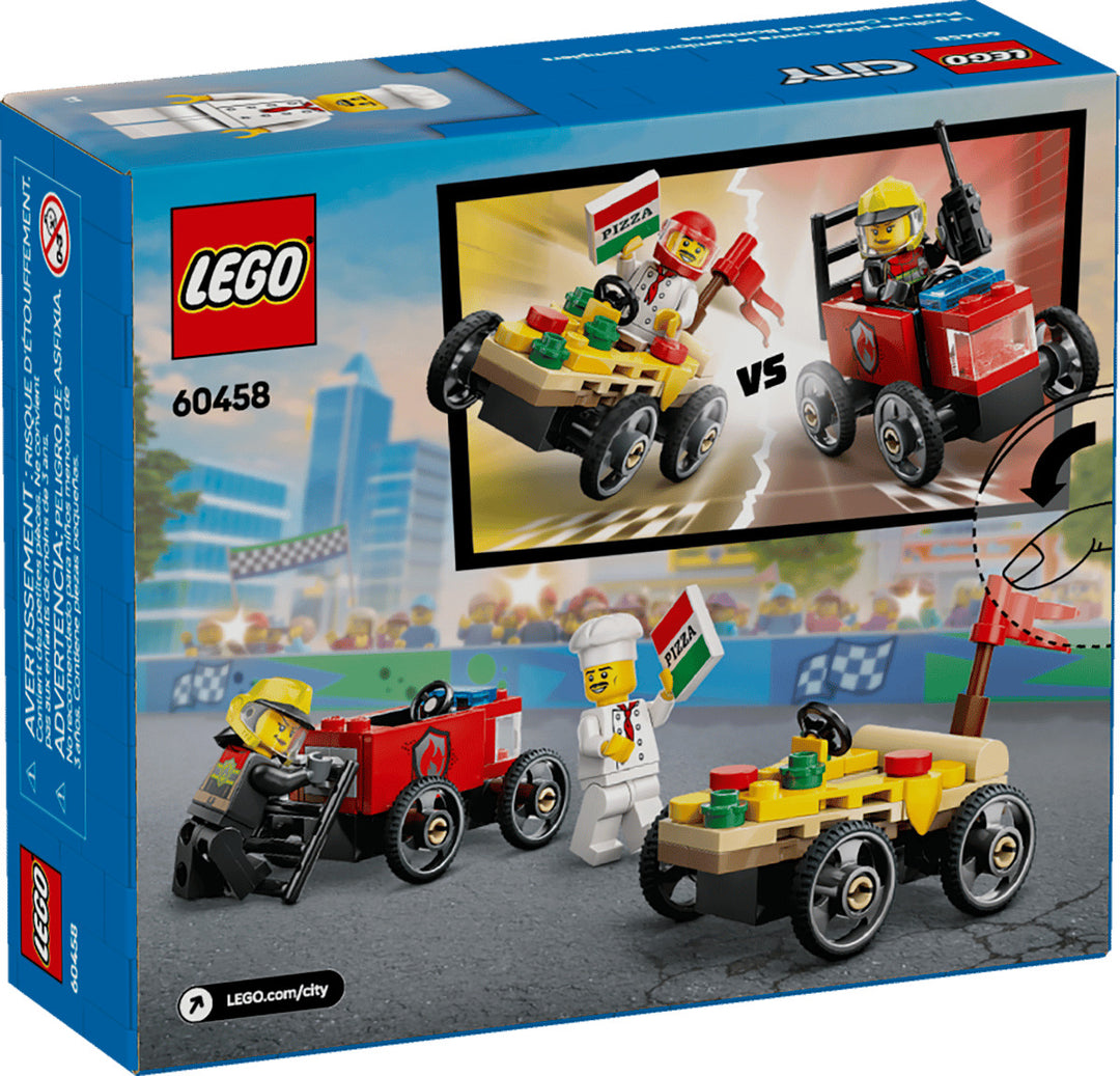 Juego Lego Original City Pizza Vs Camión De Bomberos Niños
