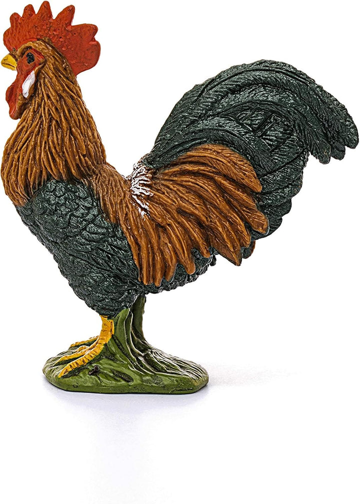 Figura Coleccionable Animales Gallo Pintada A Mano