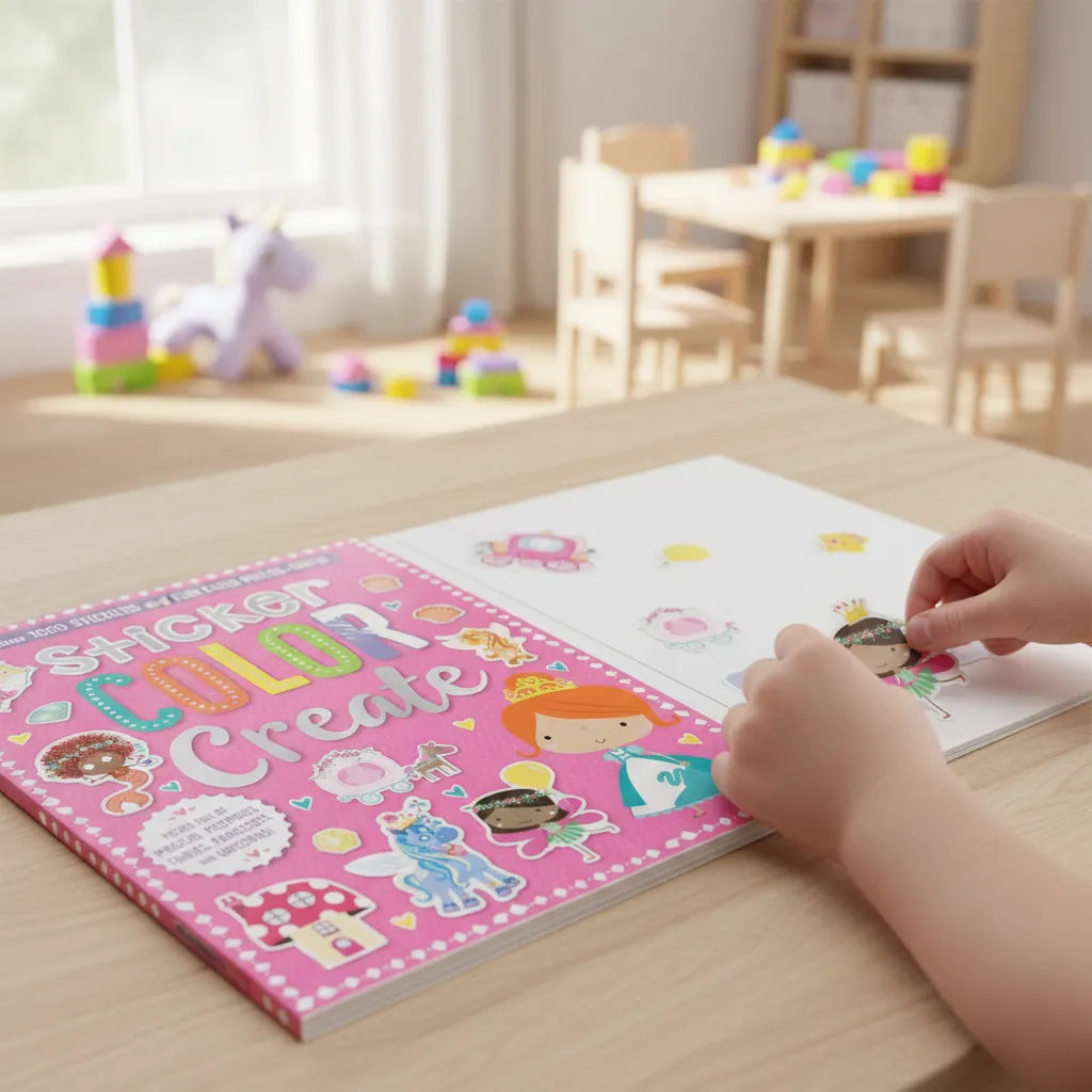 Libro De Actividades Sticker Color Create