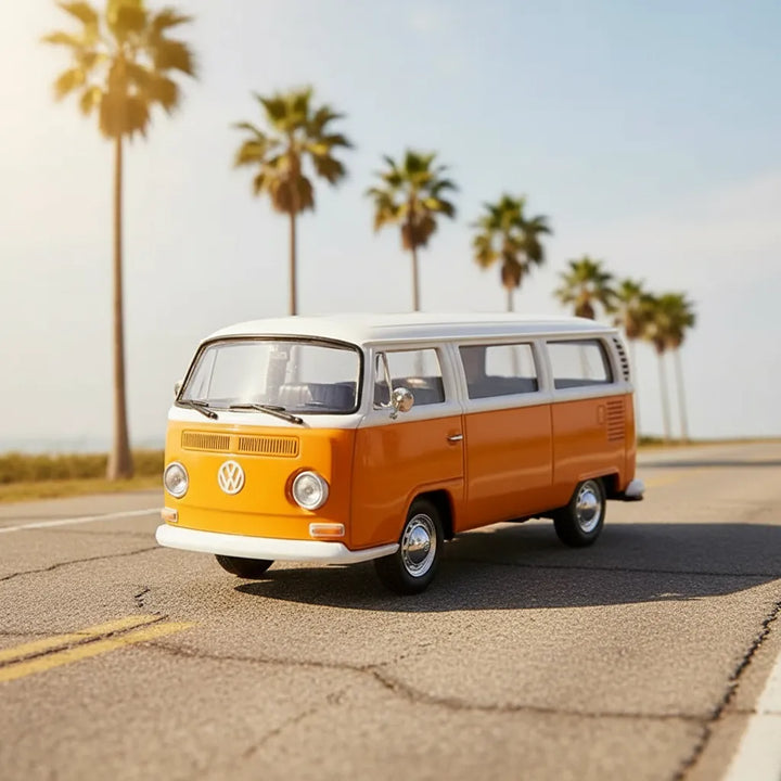Carro Coleccionable 1:36 Volkswagen Type 2 Bus 1971 Naranja