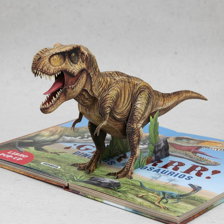 Libro Didáctico Pop Up Dinosaurios Para Niños
