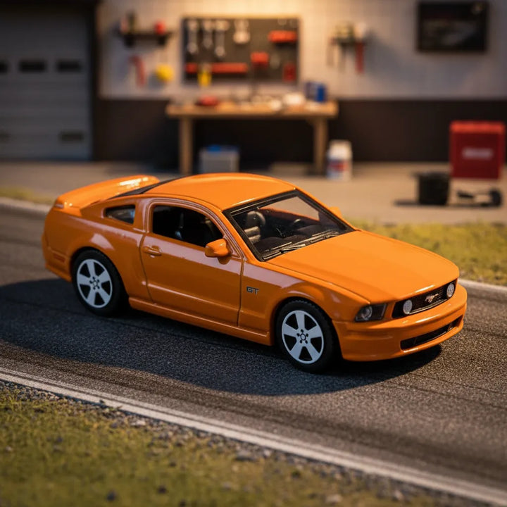 Carro A Escala 1:43 Ford Mustang Gt Naranja