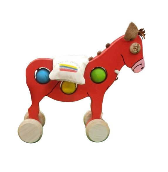 Juguete Burro De Madera Artesanal Para Niños