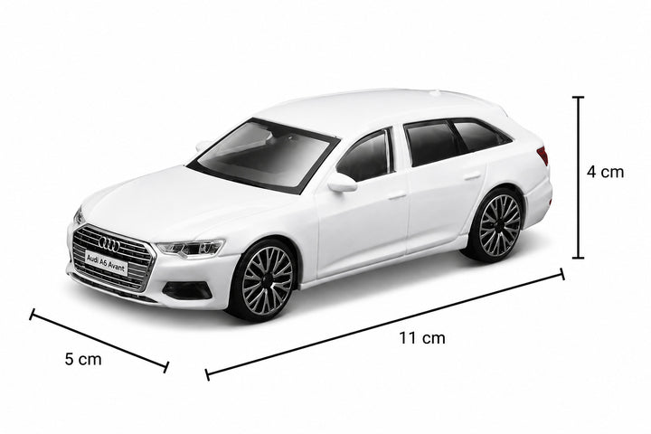 Carro Coleccionable 1/43 Bburago Audi A6 Avant Blanco