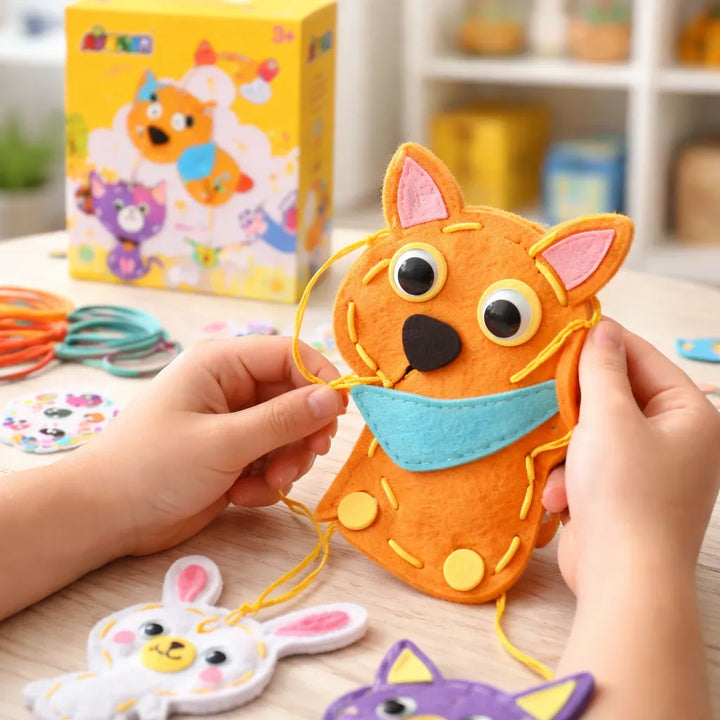 Set De Arte Y Manualidades Mascotas Tejidos Lv1