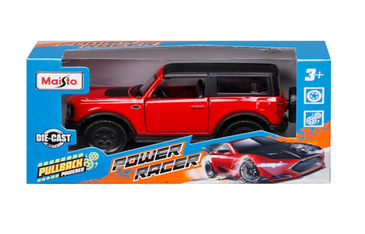 Carros A Escala 1:36 Maisto Ford Bronco Wiledtrank Rojo