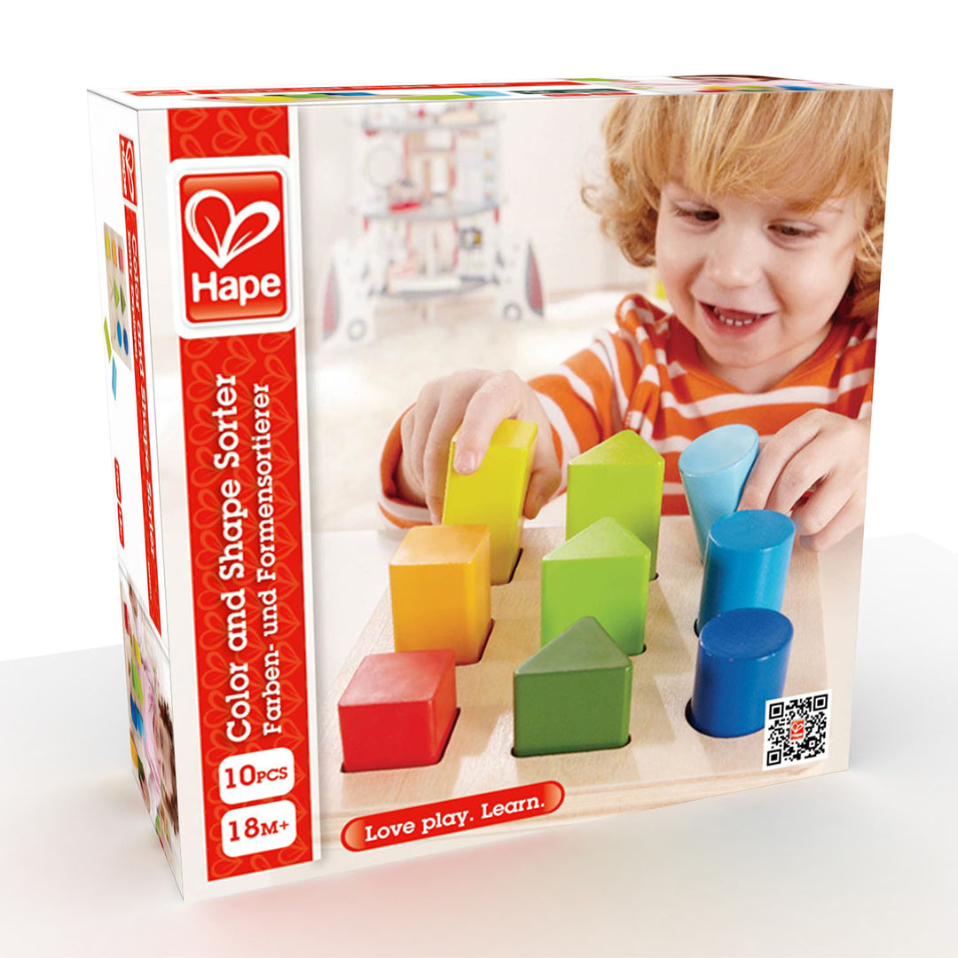 Juego didáctico de clasificación en madera para niños