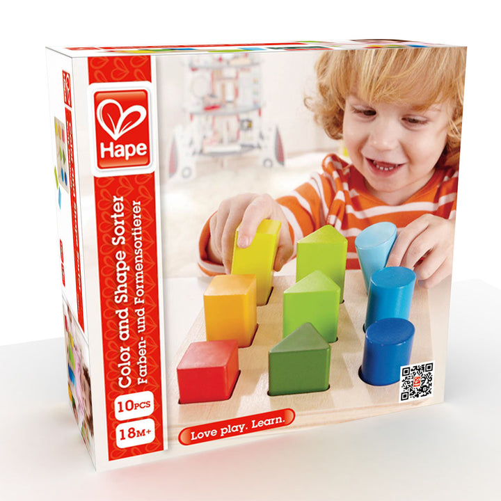 Juego didáctico de clasificación en madera para niños