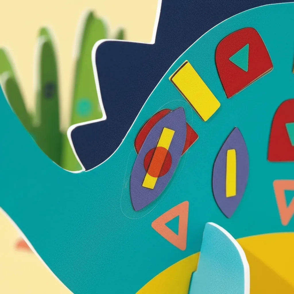 Set De Arte Y Manualidades Dinosaurios Con Stickers