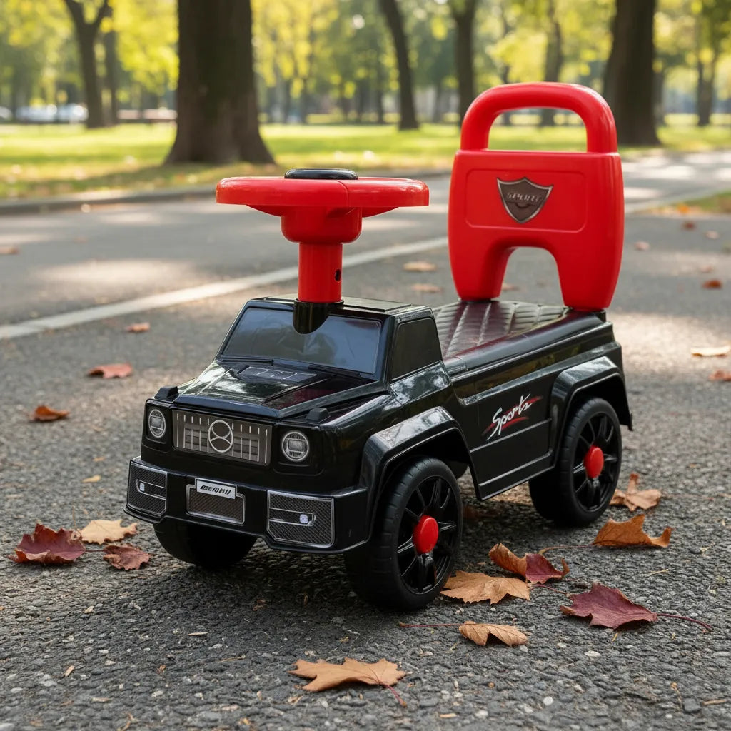 Carros Montable Con Bocina Negro Para Niños