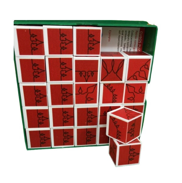 Juego Destreza Serie 12 Luxo 25 Cubos Para Niños
