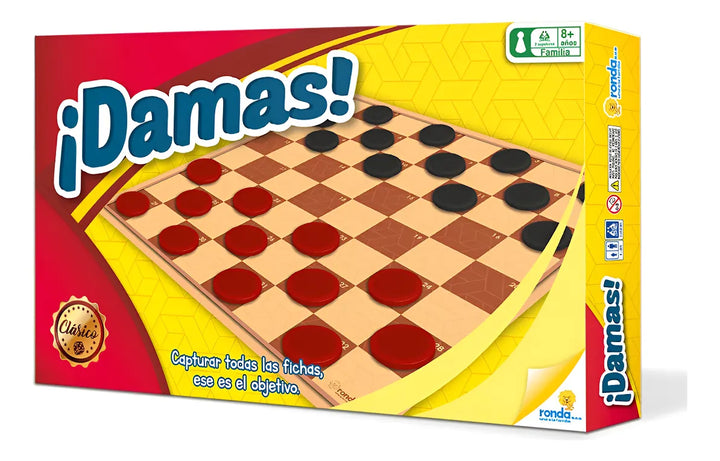 Juego De Mesa Damas Clásico Para Familia