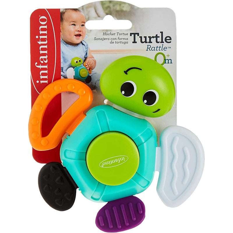 Juguete Sonajero Sensorial Para Bebés Tortuga