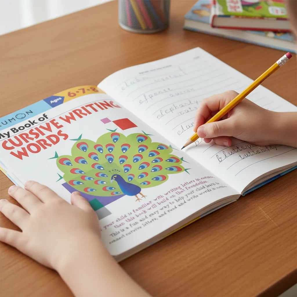Libro Kumon My Book Of Cursive Writing Words para niños