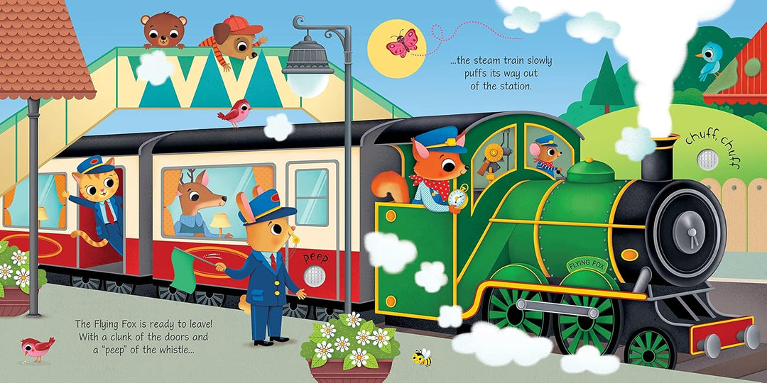 Libro Didáctico Con Sonidos Trenes Para Niños