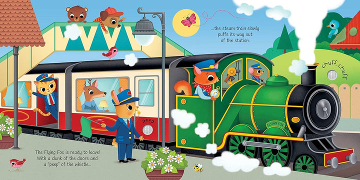 Libro Didáctico Con Sonidos Trenes Para Niños