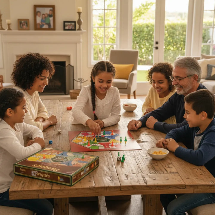 Juego De Mesa Parqués De 6 Puestos