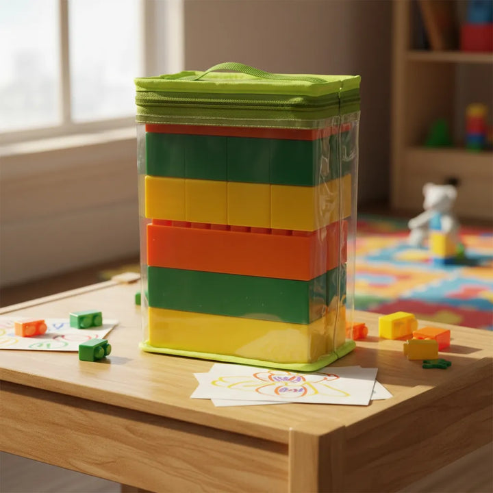 Juego Mega Bloques Construcción 47 Piezas Para Niños