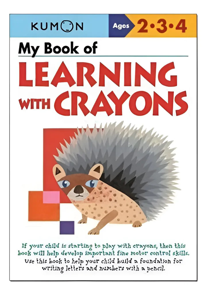 Libro Kumon My Book Of Learning With Crayons Para Niños