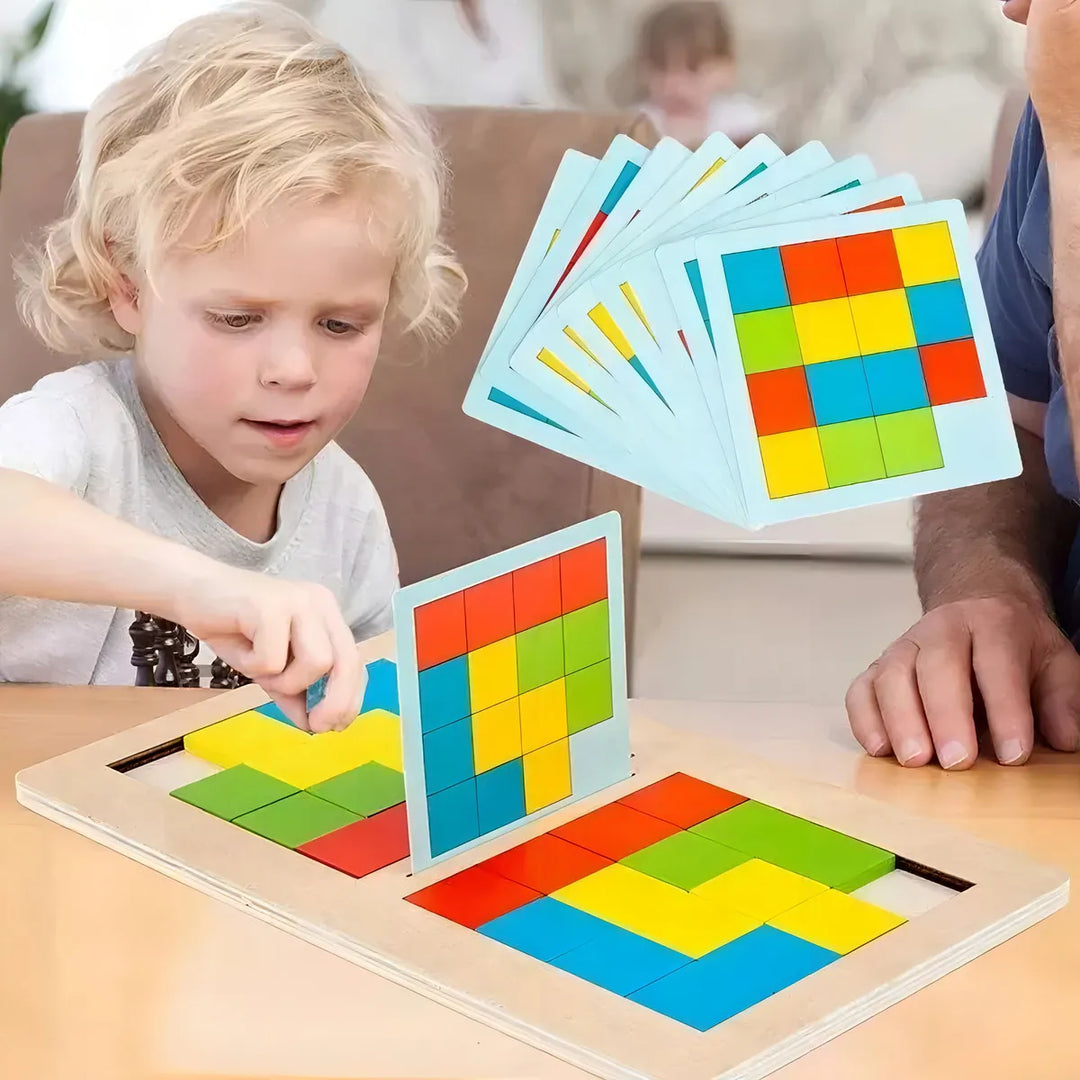 Juego De Mesa Educativo Rubik En Madera Para Niños