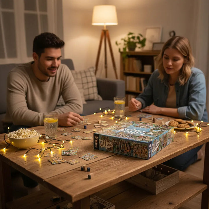 Juego De Mesa Cities Construcción Adultos