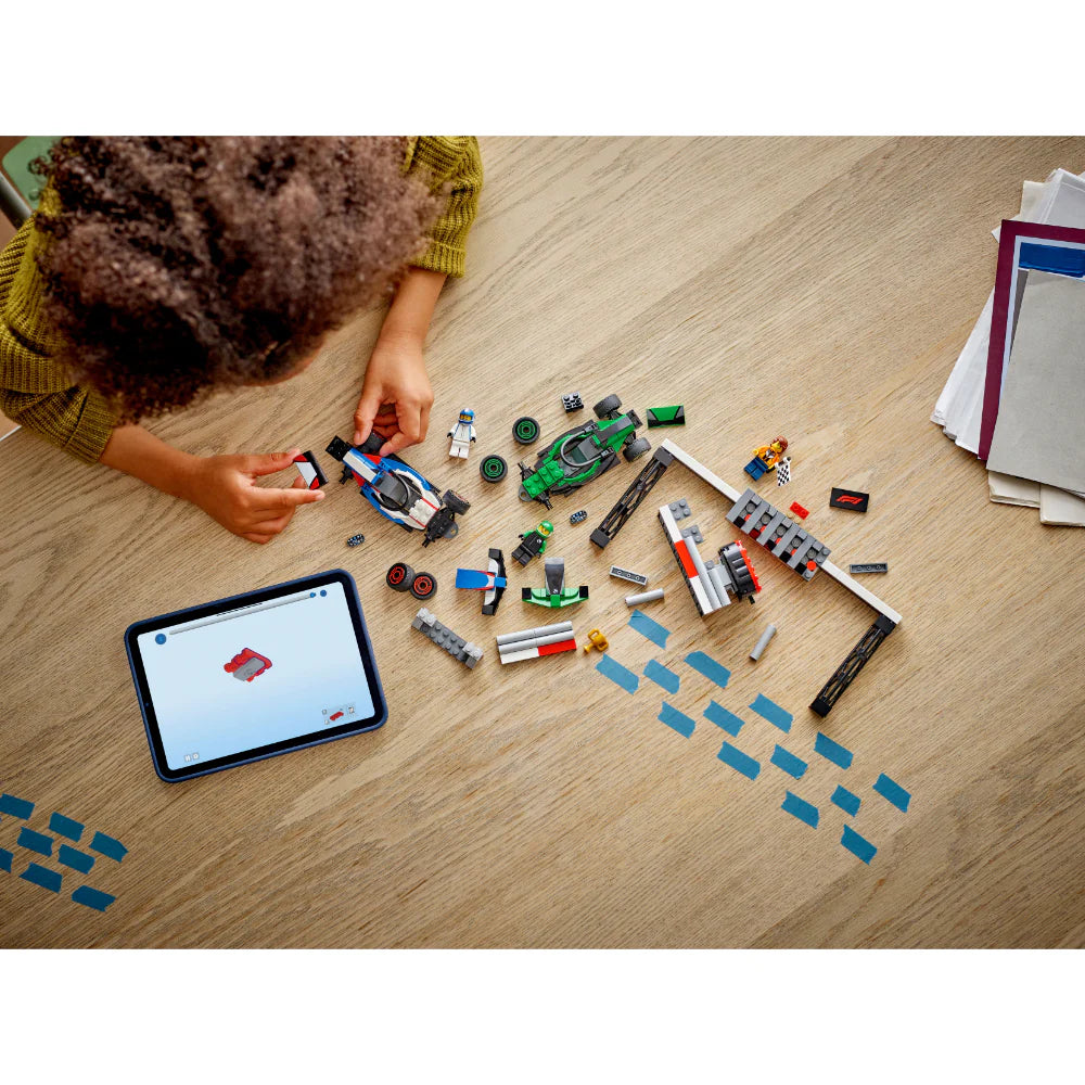 Juego De Construcción Parrilla De F1 Coches De Carrera Niños