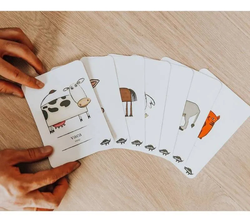 Flahscards Animales De La Granja Cartas Didácticas