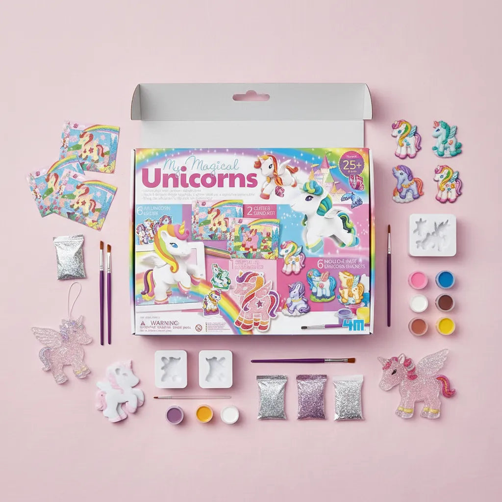 Set De Arte Pinta y Decora Tus Imanes Unicornio