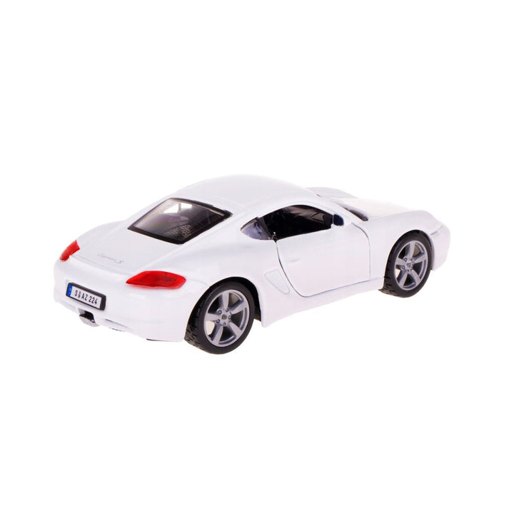 Carro Coleccionable Bburago 1:32 Porshe Cayman S Blanco