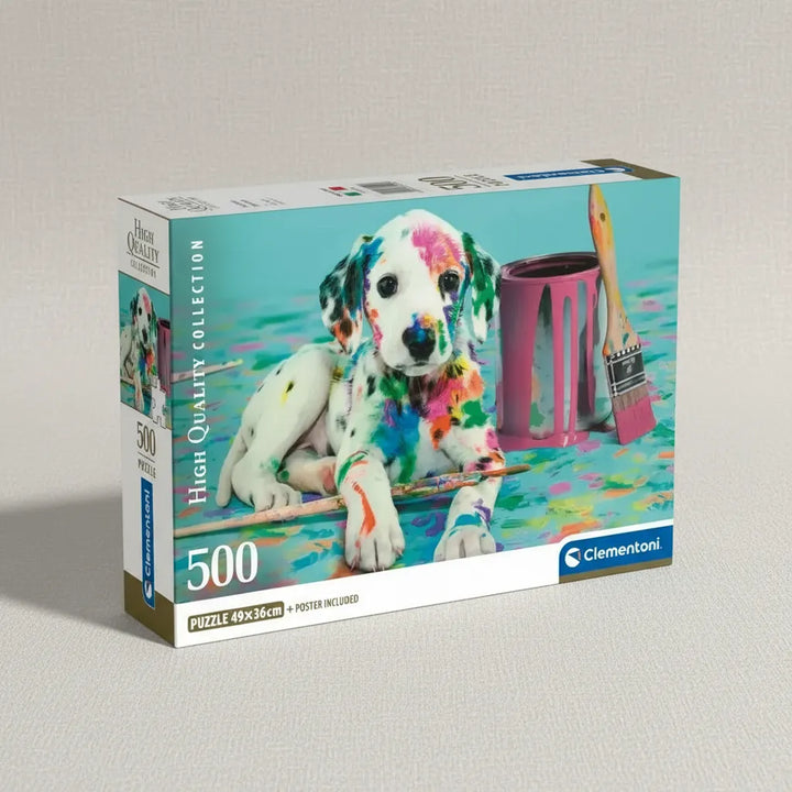 Rompecabezas 500 Piezas Cachorro Pintado Clementoni