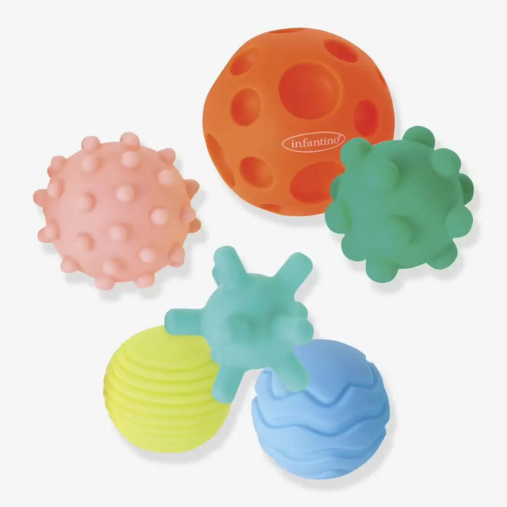 Juego Pelotas Sensoriales Para Bebe 6 Piezas