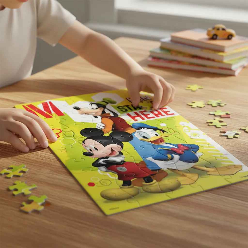 Rompecabezas Mickey Mouse 50 Pieza Para Niños