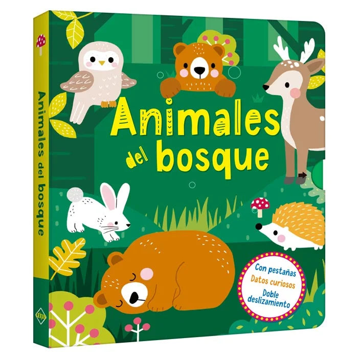 Libro Didáctico Ilustrados Animales Del Bosque Para Niños