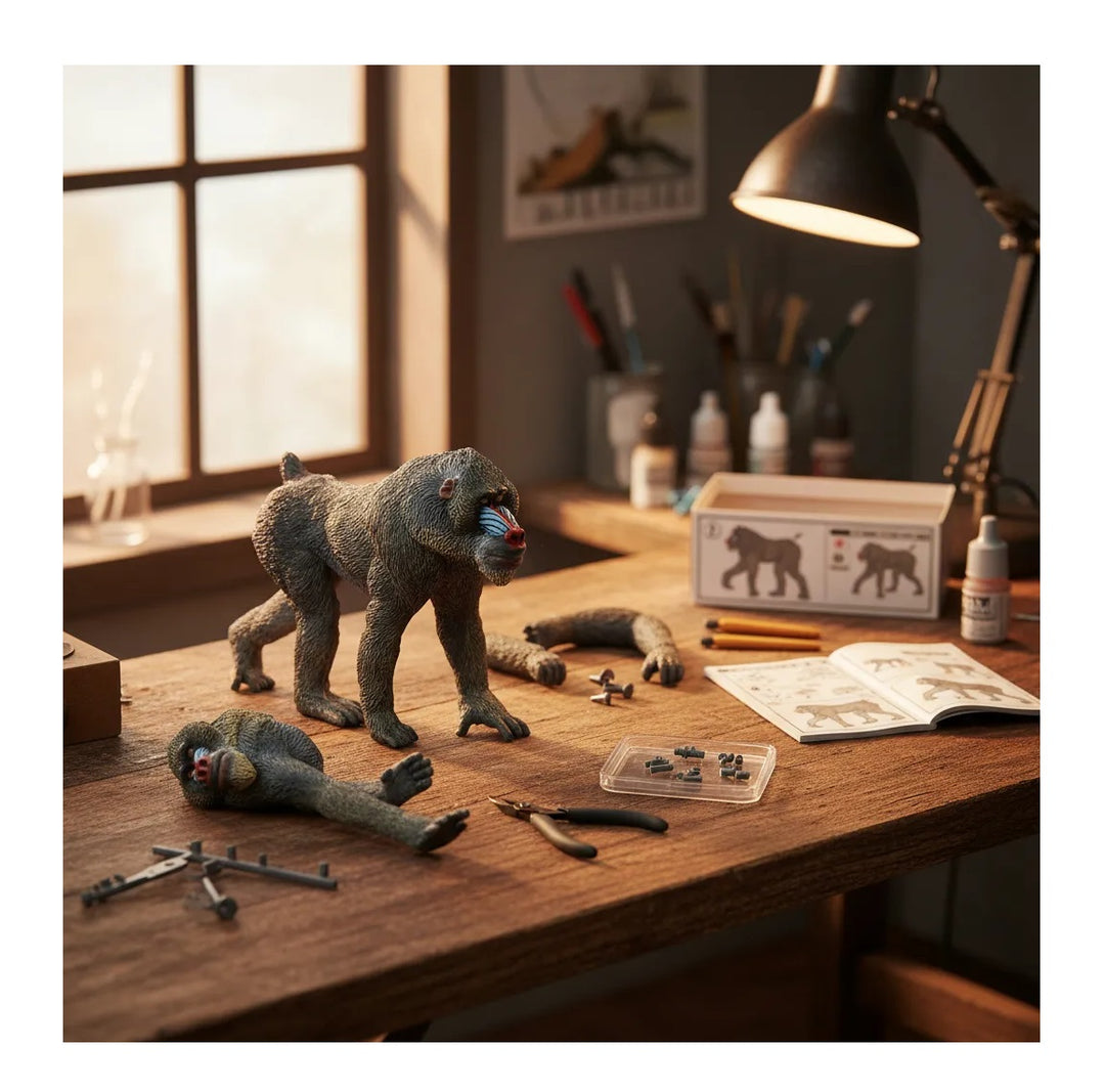 Figura Coleccionable Mandril Pintada A Mano papo