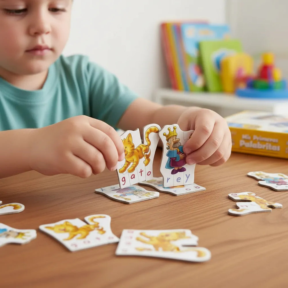Juego Didactico Mis Primeras Palabras Ronda Rompecabezas